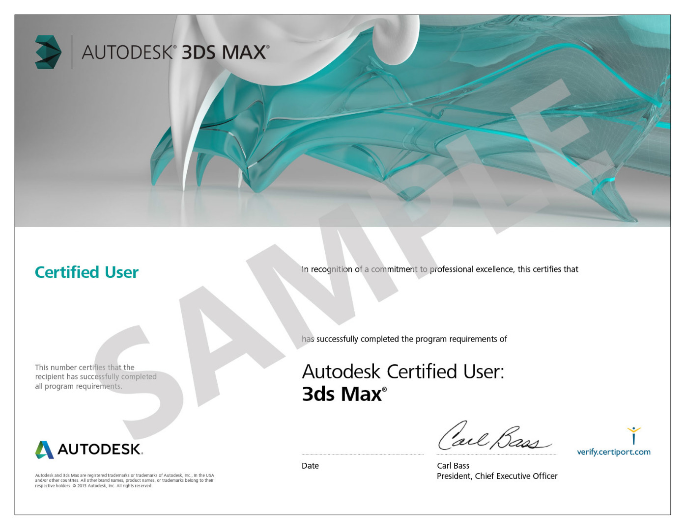 Certificazione 3ds Max Certified User