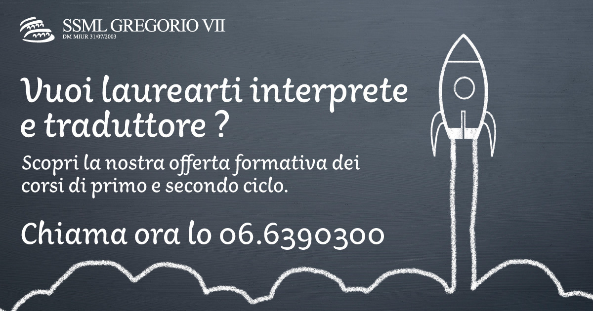Vuoi laurearti Interprete e Traduttore?